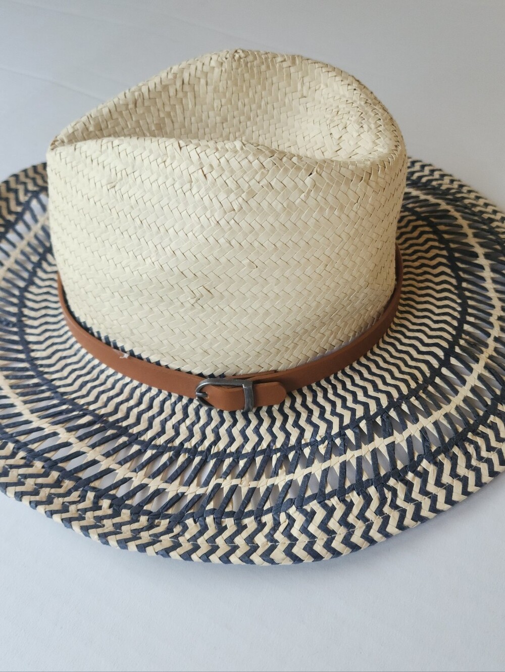 Evereve Sophie Sun Hat with Brown Leather Band - Natural